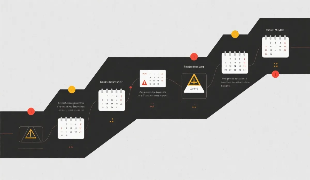 时间线与提醒示意图